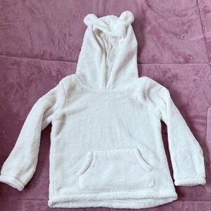 Carter's Soft White Hoodie with Bear Ears